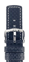 Ремешок Hirsch Carbon синий 24 мм L 02592080-2-24 Ремешки и браслеты для часов